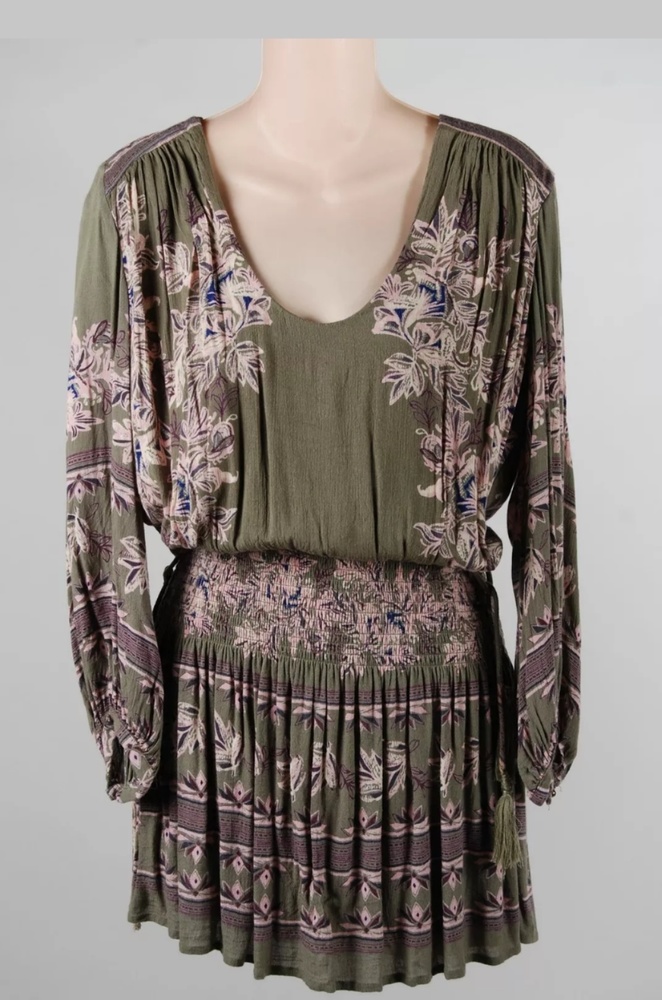 Free People Olive Green Dress
